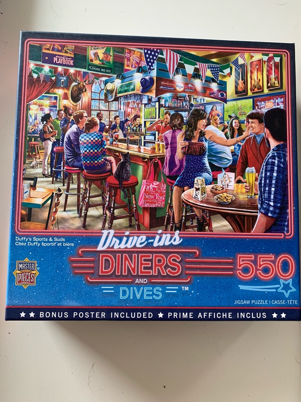 Duffy’s Sports & Suds Drive-Ins Diners and Dives 550-Piece Jigsaw Puzzle